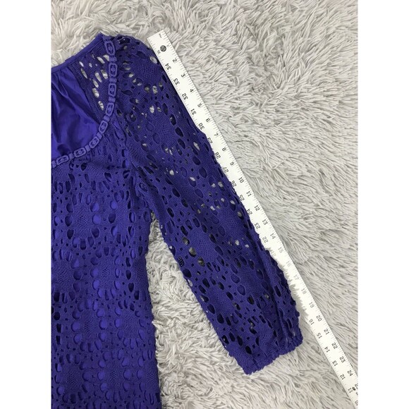 Trina turk wakeboard lace Crochet Blue SIZE 8‎ NEW coastal vacation beachy - Picture 9 of 9